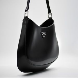 Classic Prada Cleo Brushed Leather Shoulder Bag